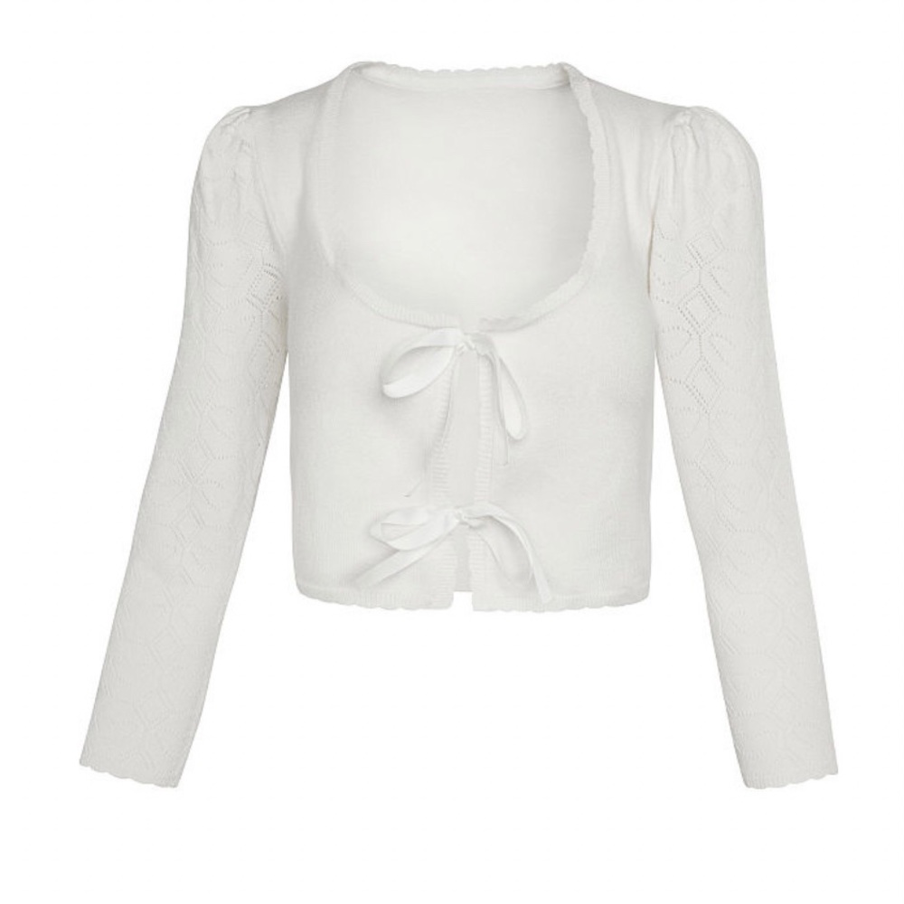 For Love & Lemons Pointelle Knit Cardigan - Picture 7 of 8